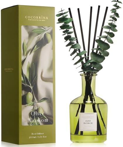 COCORRÍNA Olive Blossom Reed Diffuser, 6.76 oz