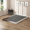 King Size Box Springs - 3 Inch Low Profile Mattress Foundation No Noise Heavy Duty Metal Basics Bed Base with Clean Fabric Cover, Easy Assembly