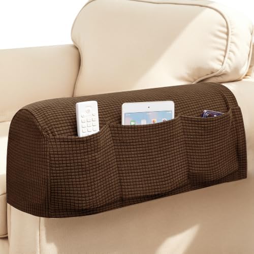 SUBRTEX Stretch Couch Arm Covers Set of 2, Non-Slip Sofa Armrest Slipcovers