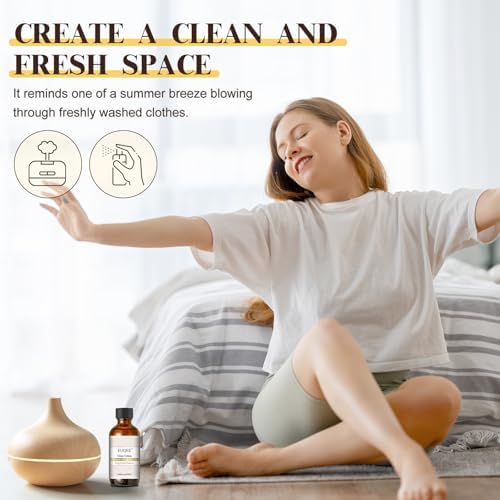 EUQEE Clean Cotton Fragrance Oil 2.02 Fl oz/ 60ml