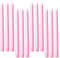Everymoment Pink Taper Candles - 12 Pack 10 Inch Candlesticks - Dripless & Smokeless for 8 Hours - Unscented Paraffin Wax - Ideal for Wedding Mother’s Day Valentine's Day Baby Shower & Romantic Decor