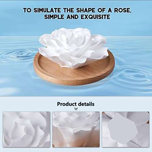 Passive Essential Oil Diffuser,Aromatherapy Passive Mini Ceramic Essential Oil Small Diffuser for Desk Office Home Gift (Roses)