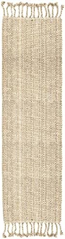 100% Cotton Table Runner for Dining Room Tables Rectangle Two Tone Woven Fabric 72" x 13" Soft Durable Table Runner, Eggshell(Pack of 1)