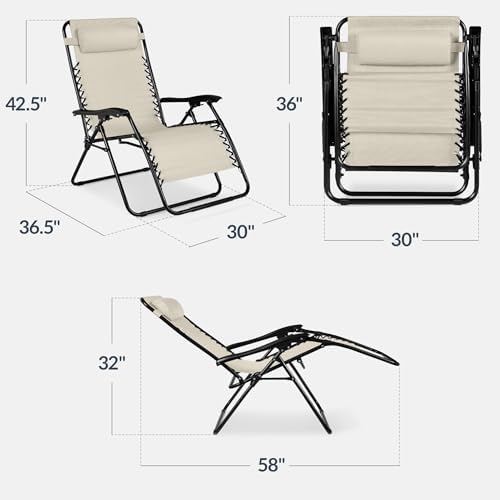 Best Choice Products Set of 2 Extra Wide Zero Gravity Chair Recliner