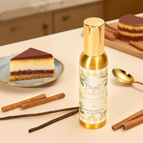 Room Spray, Bright Vanilla, 4 fl oz, Air Freshener for Home, Bathroom