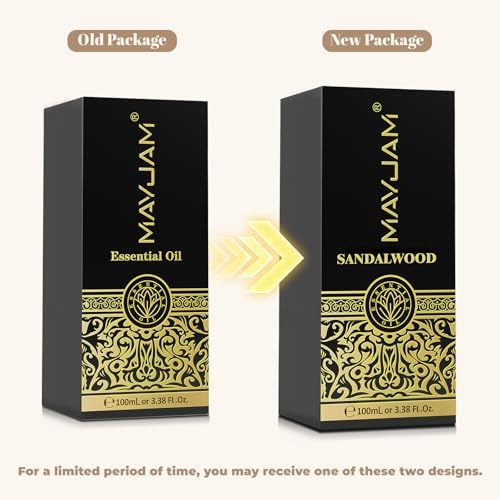 MAYJAM Sandalwood Essential Oil for Diffuser Soap Candle Making, 3.38FL.OZ