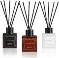 COCORRÍNA Hotel Collection Reed Diffuser Set, 3.04 fl oz Trio, Mahogany Teakwood, White Flower & White Tea, Home Fragrance for Bathroom, Bedroom, Entryway & Office