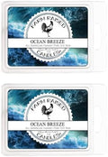 Ocean Breeze Wax Melts, 2 Pack Soy Cubes