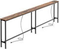 SUPERJARE 79 Inch Sofa Table with 2 Power Outlets and USB-C Ports