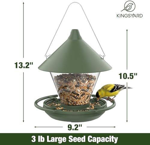 Kingsyard Wild Bird Feeder for Outdoors Hanging