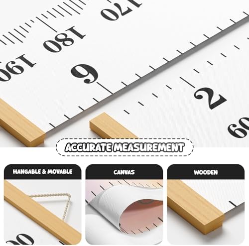 Growth Chart,Kids Canvas Height Ruler,Removable Wall Decor