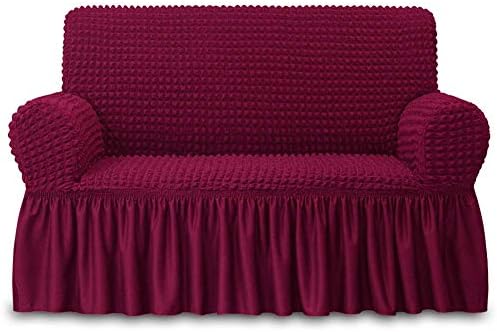 NICEEC Loveseat Covers Washable Love Seat Couch Covers Slipcover with Skirt