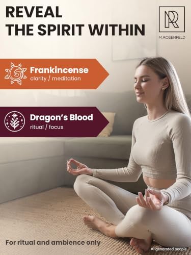 Frankincense Oman & Dragon's Blood Resin Incense Set - 100% Natural Aromatic Tree Gum Sap, Purifies Space & Protects Energy - 2 x 40g
