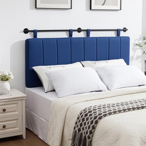 UEV King Headboard Only, Wall Mounted Hanging Upholstered Bed Head Board