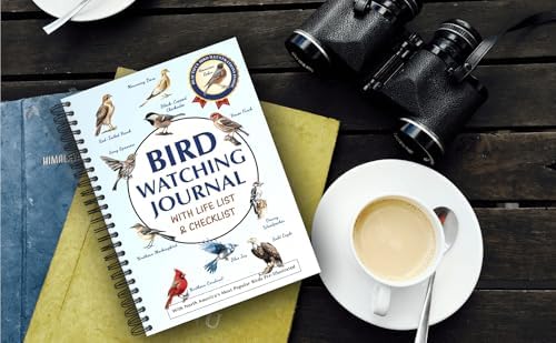 Bird Watching Journal with Life List & Checklist - Improve Your Observation Skills With This Birding Log Book With Illustrations of North America’s Most Common Birds. A Thoughtful Gift for Bird Lovers