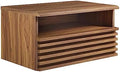 Modway Render Mid-Century Modern, Wall-Mount Nightstand, Walnut