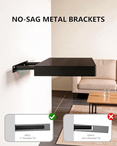 WALI Floating Shelves for Wall, 1 Tier Bathroom Storage Shelf Over Toilet, for Bedroom Bookshelf, Living Room Decor, Kitchen, Nursery, Laundry, Soundbar Floating Shelf Mount Under TV (CS101L), Black
