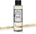 Urban Naturals Bowties & Bourbon Scented Oil Reed Diffuser Refill with Free Set of Reed Sticks. A Unisex Scent Blended with Dark Oak, Bergamot and Bourbon for a Fresh, Clean Smelling Home, 4 oz