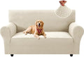 XINEAGE Loveseat Slipcover Pet Friendly, Stretch Couch Cover,Beige Yellow