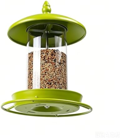 Metal Roof Bird Feeder for Outdoor - Fluorescent Green