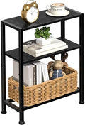 Narrow Side Table, 2-Tier Small End Table, Slim Nightstand