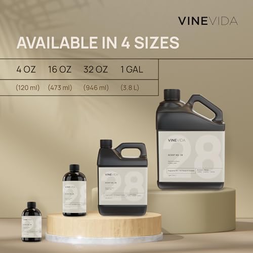 VINEVIDA Mahogany Teakwood Fragrance Oil for Cold Air Diffusers - 4 Fl Oz - Essential Oils for Diffuser Oil Refill & Air Freshener Room Spray (Pack of 2)