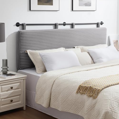 UEV King Headboard Only, Wall Mounted Hanging Upholstered Bed Head Board
