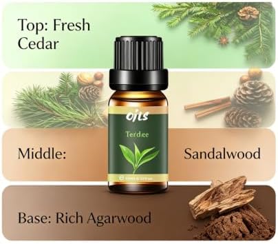 Aromatherapy Essential Oils, Rich Woody Oil Set, 6 Packs
