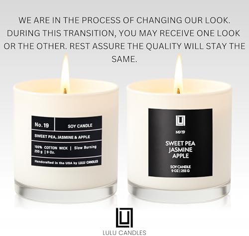 Lulu Candles | Fresh Morning Air | Luxury Scented Soy Jar Candle | Hand Poured in The USA | Highly Scented & Long Lasting (9 Oz.)
