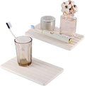 NiuYichee 2 PCS Water Absorbent diatomite Coasters, 9.5" x 5.5" Water Absorbing Stone Tray for Sink, Stone Drying mat for Kitchen Counter, Stone soap Tray Used for Hand Soaps & toiletries & Plants