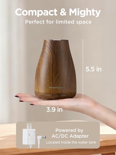 InnoGear Essential Oil Diffuser Ultrasonic Diffusers for Home Scent, Bronze