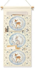 IAXIC Woodland Deer Wall Hanging Organizer, Canvas Storage for Kids