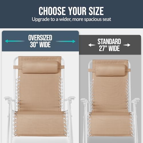 Best Choice Products Set of 2 Extra Wide Zero Gravity Chair Recliner