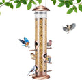 Kingsyard 15" Metal Tube Bird Feeders for Outdoors Hanging