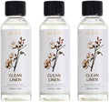 Airkeep Reed Diffuser Oil Refill/Clean Linen/3.38 oz(100ml)/3 Pack/Scented Oil Refill for Reed Diffuser Home Fragrance for Bedroom, Bathroom Office Home Decor