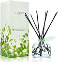 Reed Diffuser Set, Unwind Eucalyptus & Mint Scented Oil Diffuser with Sticks, Home Fragrance Accessories for Bathroom Shelf Decor, Aroma Diffusers for Home or Office Desk, USA Made