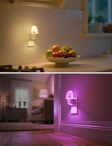 L LOHAS LED Night Light for Kids, 3D Bear Night Light Plug in