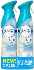 Febreze Air Mist, Air Freshener Spray, Odor Fighting Room Spray, Deodorizer for Home Bathroom Kitchen Office Apartment Dorm Room Classroom, Bora Bora Waters Scent, 8.1oz (Pack of 2)