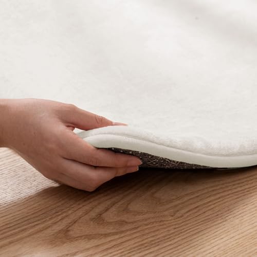 1.3" Thick Baby Floor Play Mat 50x50 Padded Foam Mat for Kids Cream