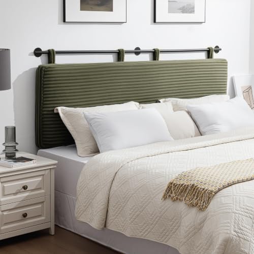 UEV King Headboard Only, Wall Mounted Hanging Upholstered Bed Head Board