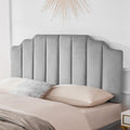 Headboard Queen Elegantly Curved Soft Padded Queen Headboard Only