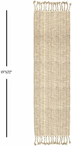 100% Cotton Table Runner for Dining Room Tables Rectangle Two Tone Woven Fabric 72" x 13" Soft Durable Table Runner, Eggshell(Pack of 1)