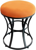Vanity Chair, Small Velvet Vanity Stool & Ottoman Bench for Bathroom, Dorm
