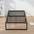 EMODA 14 Inch Narrow Twin Bed Frame 30x75, Heavy Duty Metal Platform