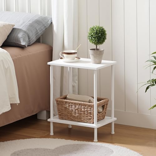 HOOBRO End Tables Set of 2, Small Side Tables, Nightstands for Small Spaces