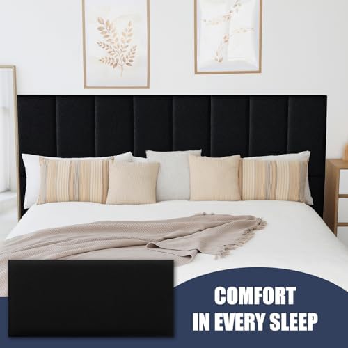 Linen Peel and Stick Headboard, Soundproof Anti-Collision Wall Panel