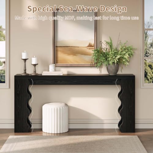 70.9" Farmhouse Entryway Table, Wood Console Table, Behind Couch table