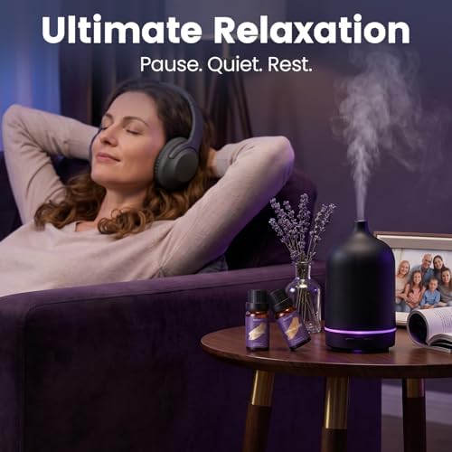 Auelife Sleep & Relax Essential Oils Set for Diffusers for Home, 6x10ml