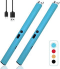 2 PCS Candle Lighter,Windproof Flameless Rechargeable Electric Lighter