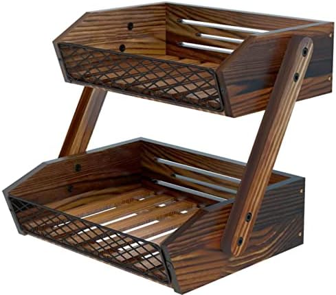 Dorhors Fruit Basket for Kitchen Counter Organizer,Fruit Bowl Stand Storage